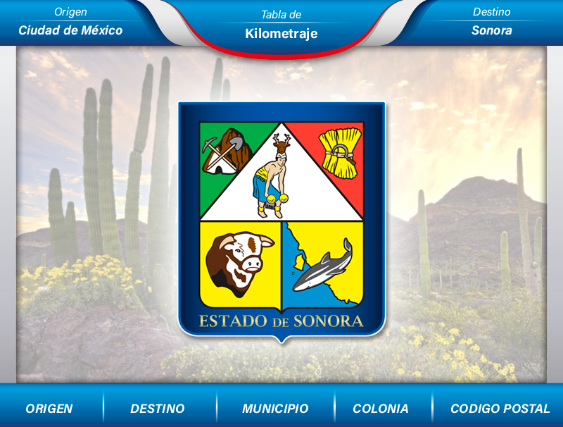 Fletes de la Ciudad de México a Sonora