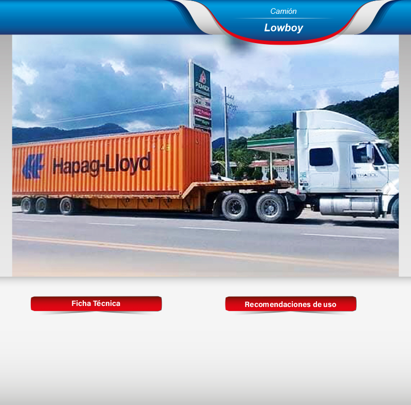 Fletes en camión especializado lowboy