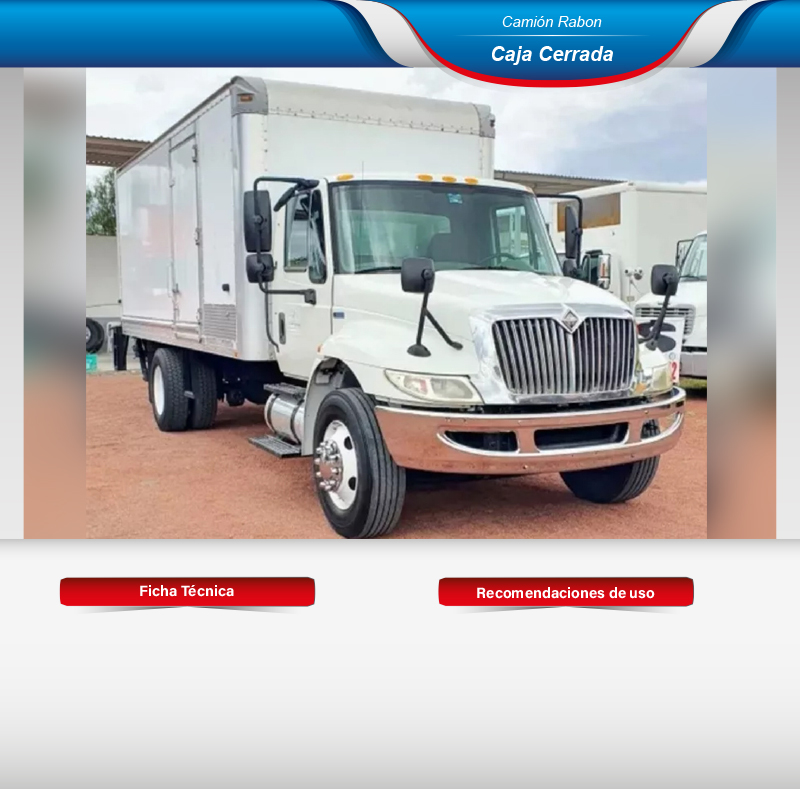 Fletes en camión rabon caja cerrada