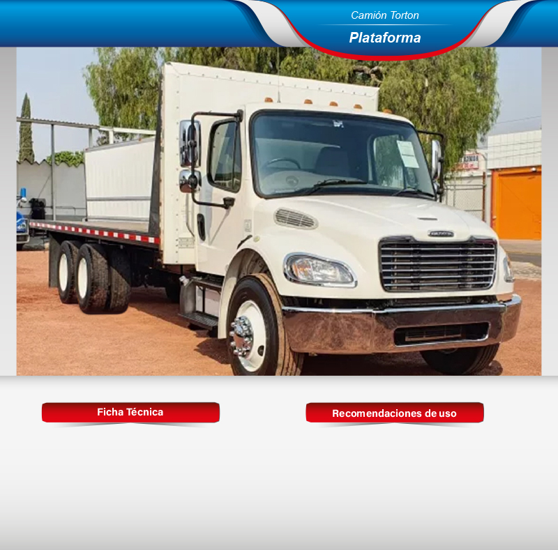 Fletes en camión torton plataforma