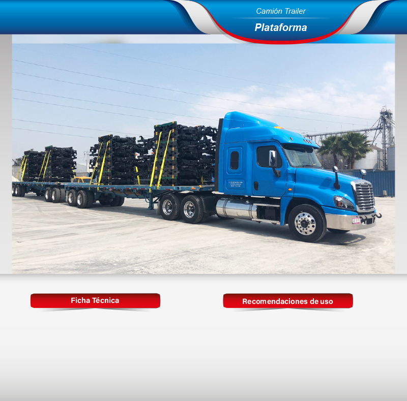 Fletes en camión trailer plataforma