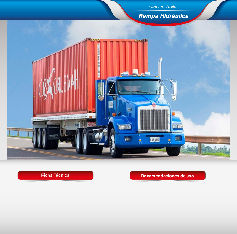 Fletes en camión trailer porta contenedor