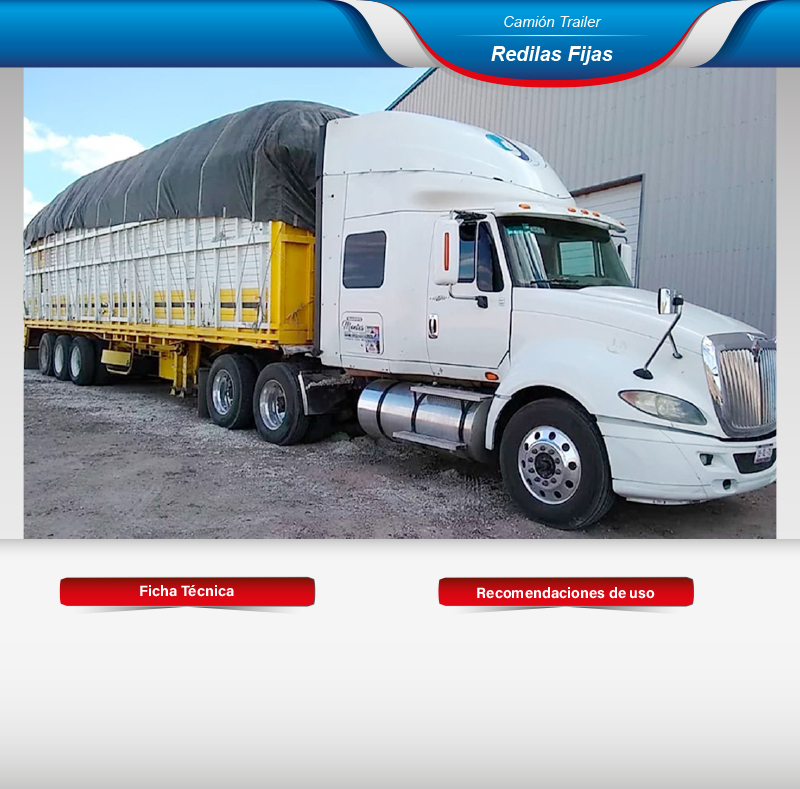 Fletes en camión trailer redilas fijas