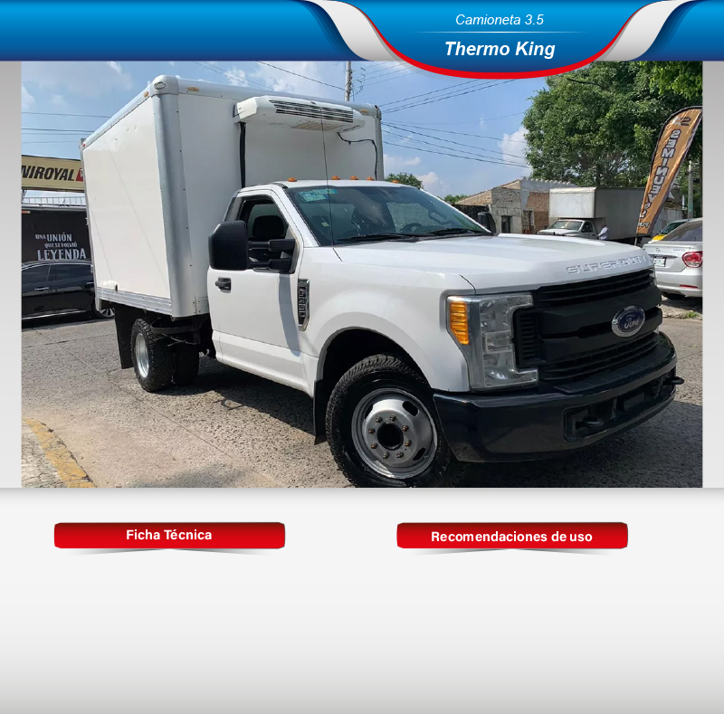 Fletes en camioneta 3.5 thermo king